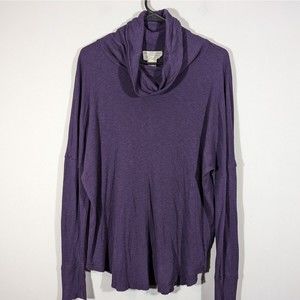 Maison Cinqcent 500 Women Size M Plum Cowl Neck Long Sleeve Tunic Top